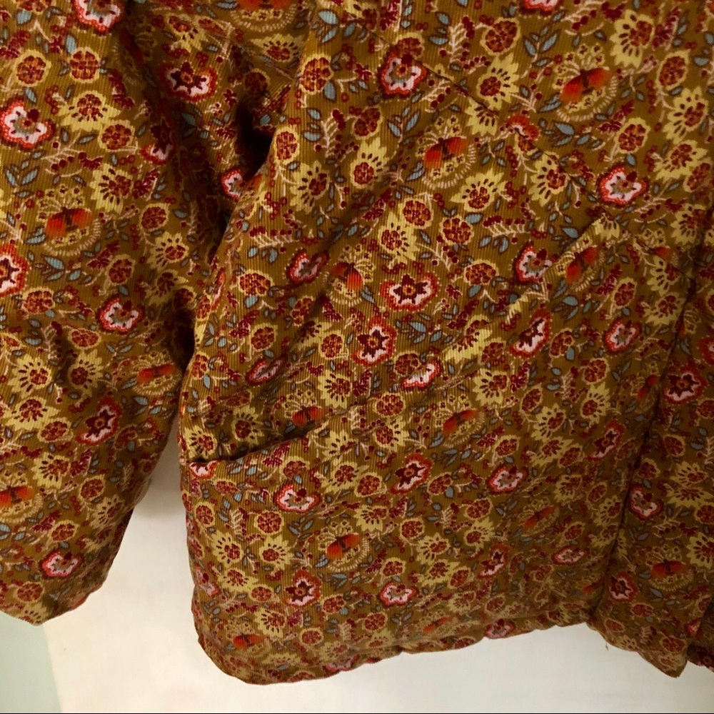 Corduroy Puffer Jacket in Mumbai Floral XS - Picture 7 of 11